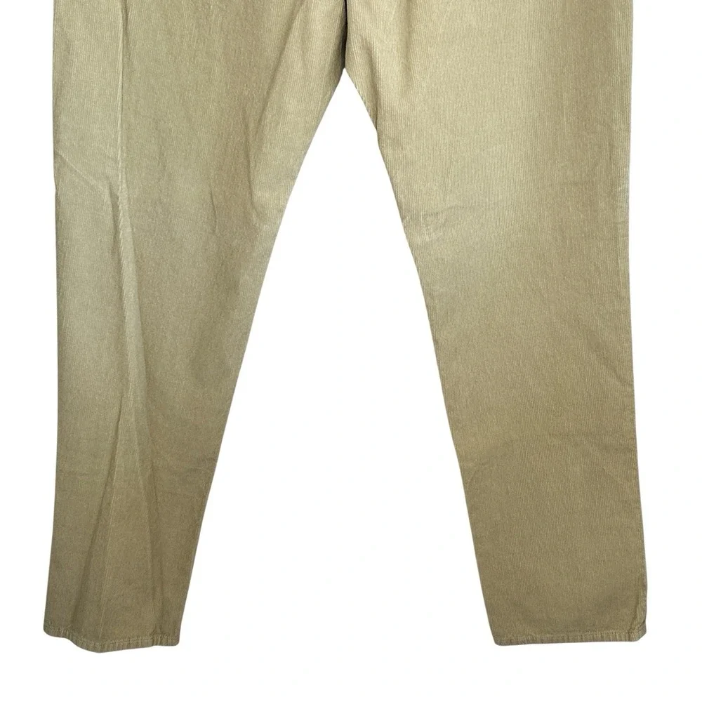 Sid Mashburn Corduroy Pants Men 40X32 Button Fly Straight Leg Mid Rise Beige Tan